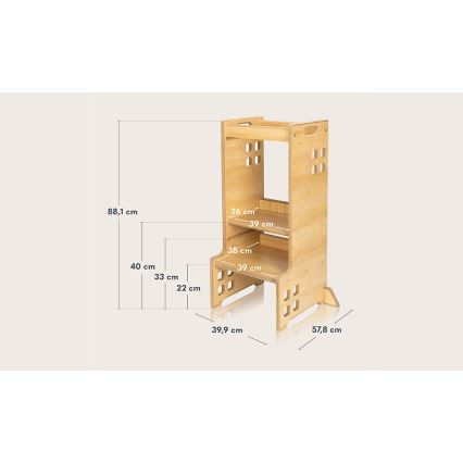 Lionelo - Leer toren CASS Natural