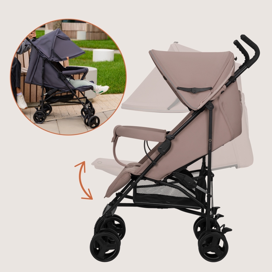 Lionelo - lichtgewicht buggy ELIA Beige Taupe