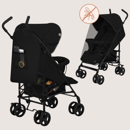 Lionelo - Lichtgewicht parapluwagen ELIA Black Onyx