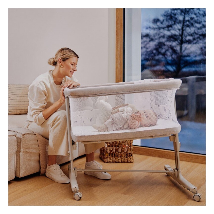 Lionelo - Lit bébé 3 en 1 AURORA beige