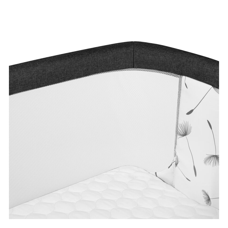 Lionelo - Lit bébé 3 en 1 AURORA noir