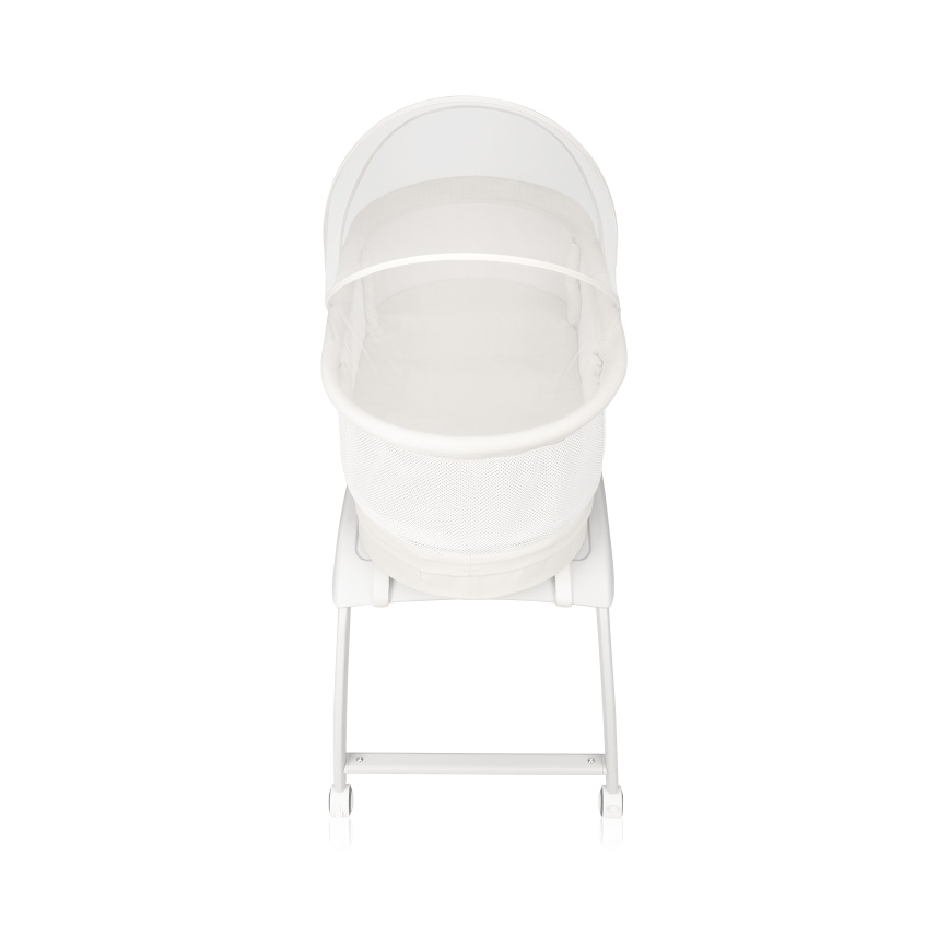 Lionelo - Lit bébé avec balance intégrée CORAL Blanc