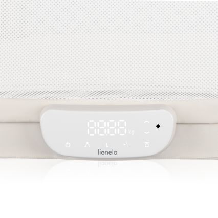 Lionelo - Lit bébé avec balance intégrée CORAL Blanc