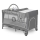 Lionelo - Lit de voyage FLOWER Gris pierre