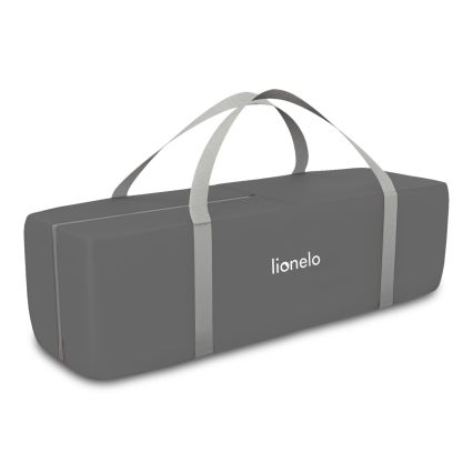 Lionelo - Lit de voyage FLOWER Gris scandinave