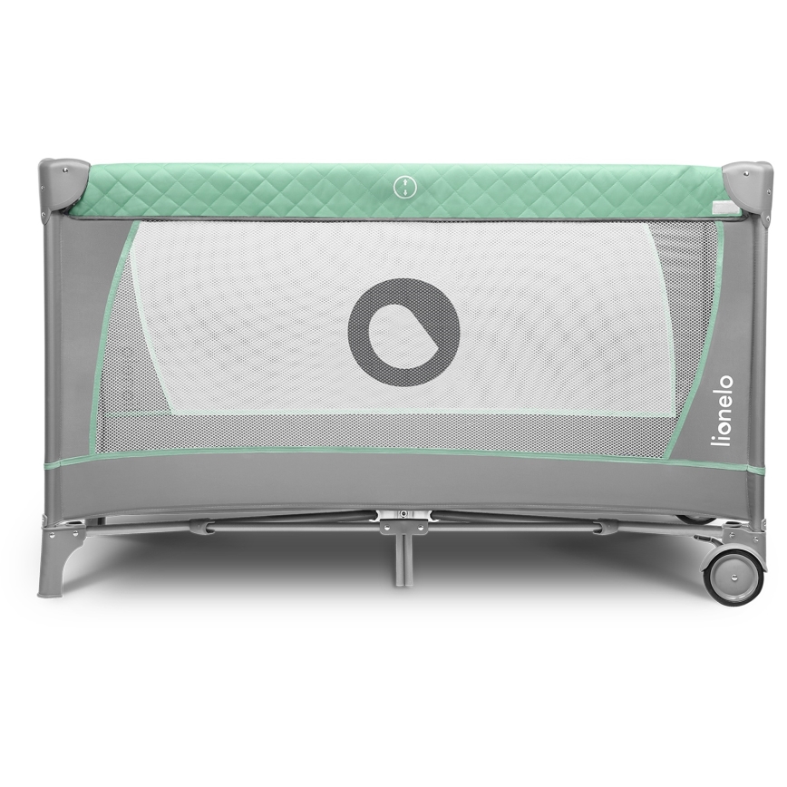 Lionelo - Lit de voyage FLOWER turquoise