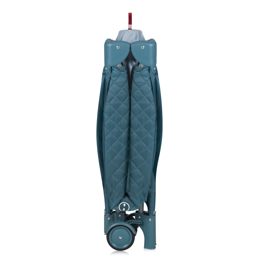 Lionelo - Lit de voyage FLOWER Vert turquoise