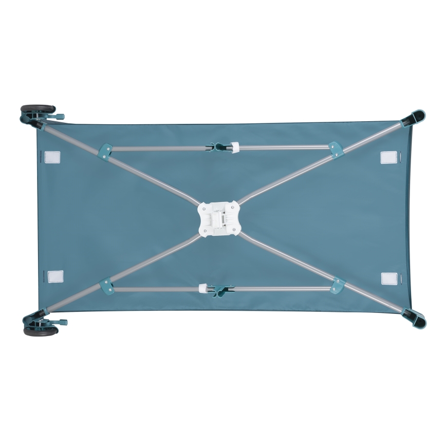 Lionelo - Lit de voyage FLOWER Vert turquoise
