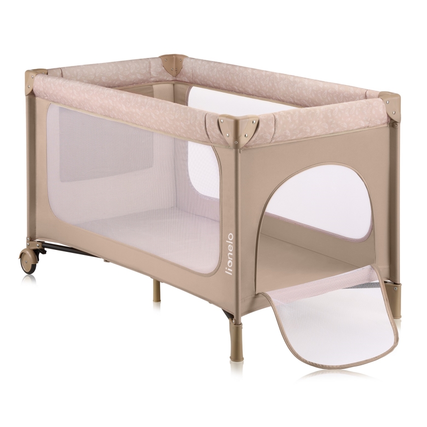 Lionelo - Lit de voyage JASMIN EASY FOLD Beige Sable