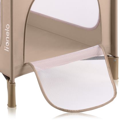 Lionelo - Lit de voyage JASMIN EASY FOLD Beige Sable