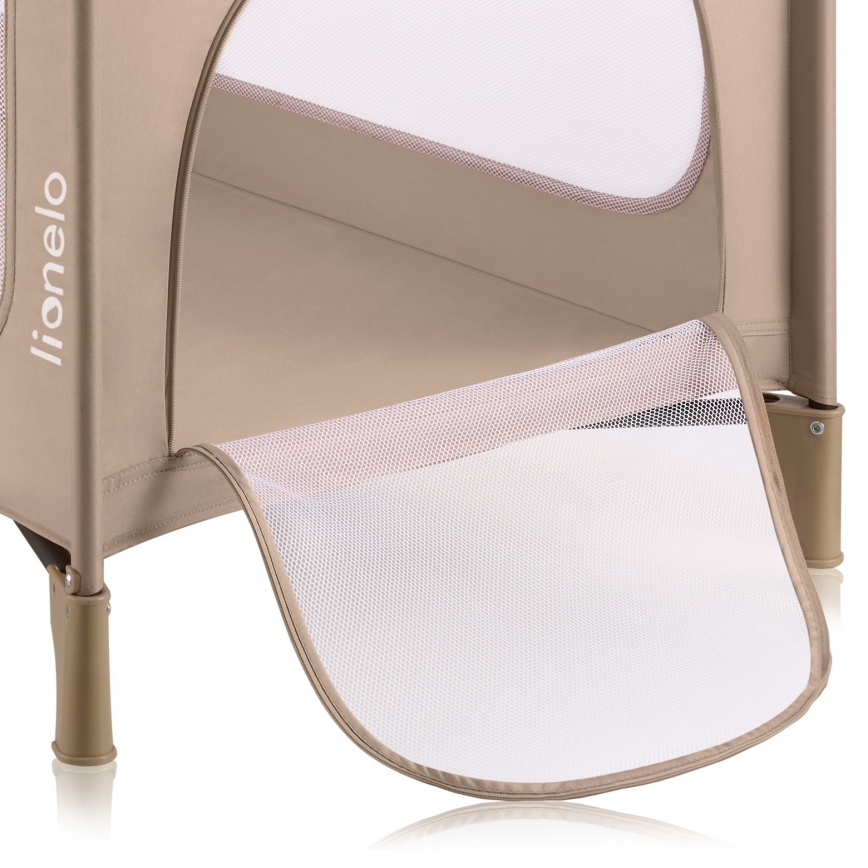 Lionelo - Lit de voyage JASMIN EASY FOLD Beige Sable
