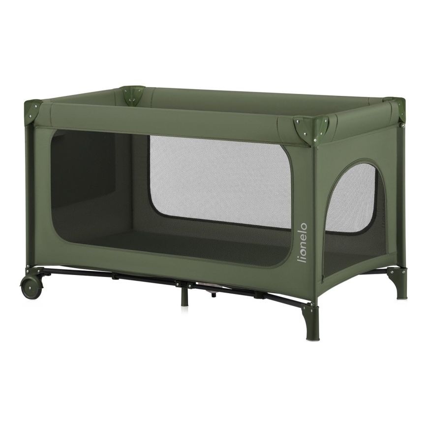 Lionelo - Lit de voyage JASMIN EASY FOLD Vert olive