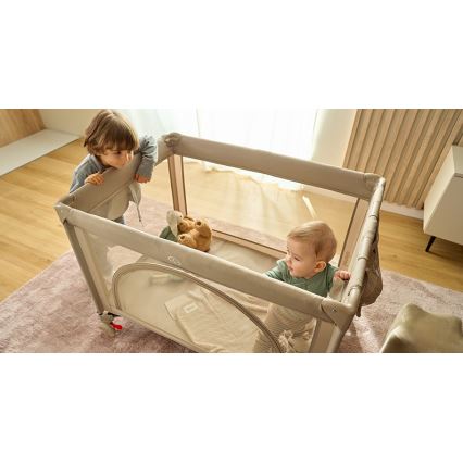 Lionelo - Lit de voyage LAURA Beige Sable
