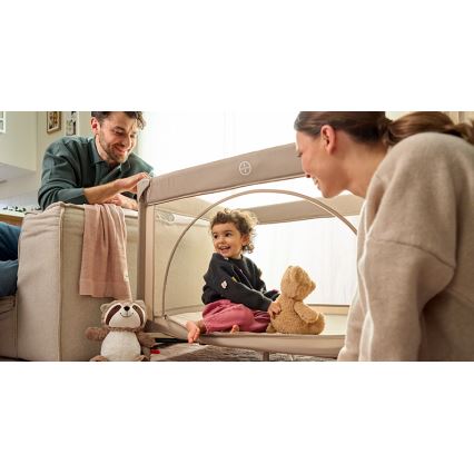 Lionelo - Lit de voyage LAURA Beige Sable
