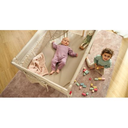Lionelo - Lit de voyage LAURA Beige Sable
