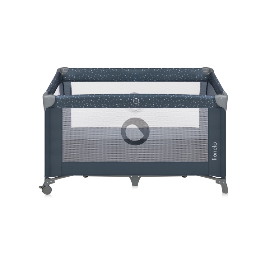 Lionelo - Lit de voyage STEFI Bleu gris