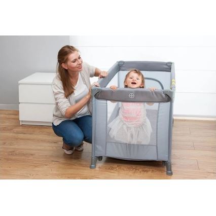 Lionelo - Lit de voyage STEFI gris