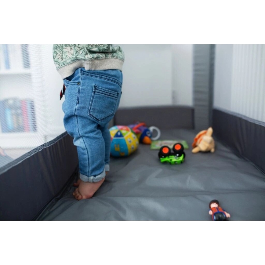 Lionelo - Lit de voyage STEFI gris