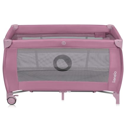Lionelo - Lit de voyage STEFI PLUS Magnolia rose