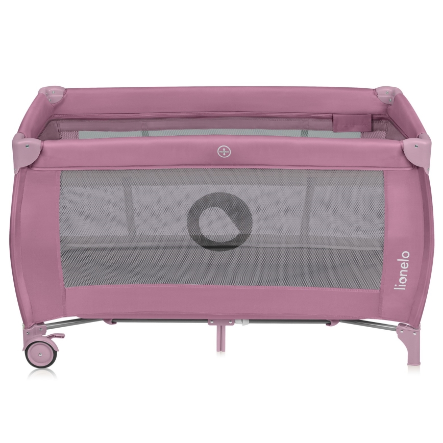 Lionelo - Lit de voyage STEFI PLUS Magnolia rose