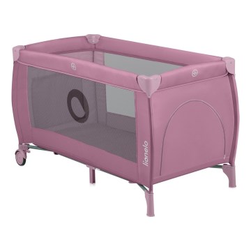 Lionelo - Lit de voyage STEFI PLUS Rose Magnolia