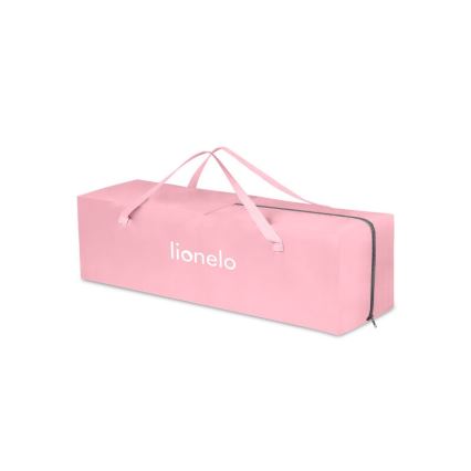 Lionelo - Lit de voyage STEFI rose/gris