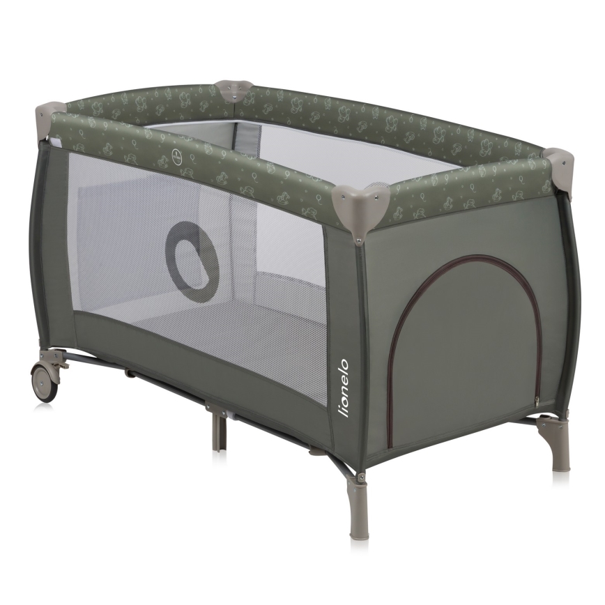 Lionelo - Lit de voyage SVEN PLUS Beige Olive