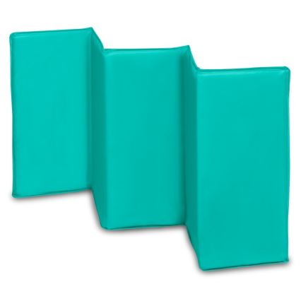 Lionelo - Lit de voyage SVEN PLUS gris/turquoise