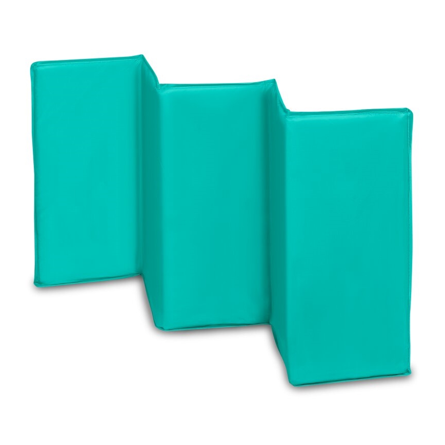 Lionelo - Lit de voyage SVEN PLUS gris/turquoise