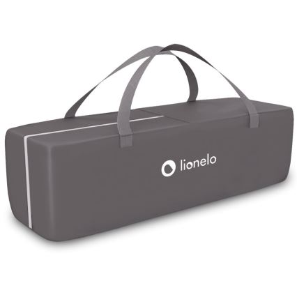 Lionelo - Lit de voyage SVEN PLUS gris/turquoise