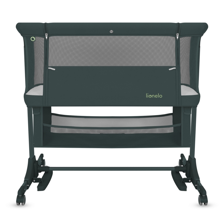 Lionelo - Lit pour bébé 3 en 1 JODIE Vert graphite