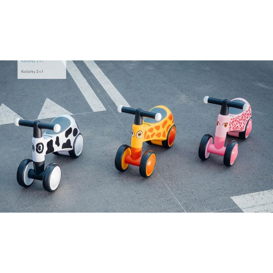 Lionelo - Loopfiets SAMMY zwart/wit