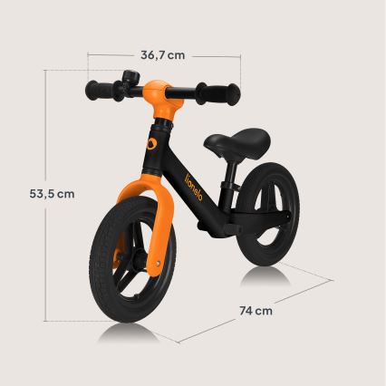 Lionelo - Loopfiets TONI Zwart/Oranje