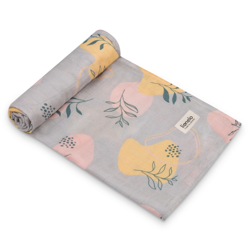 Lionelo - Lot de 3 langes en bambou BAMBOO SET 70x70 cm Leaf
