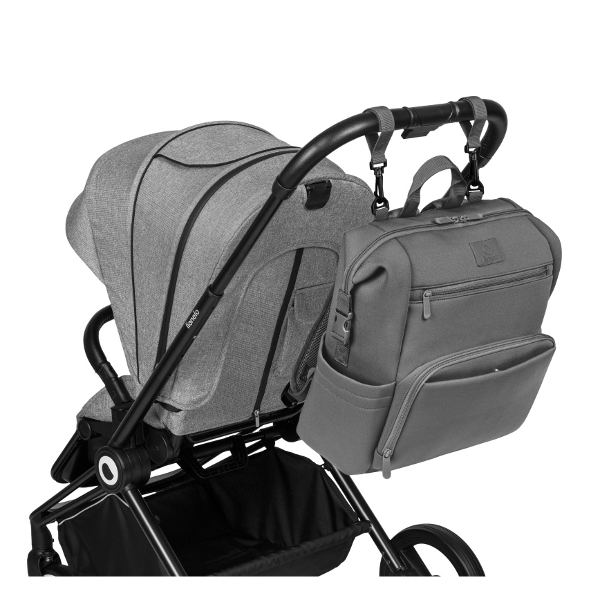 Lionelo - Luier- en verzorgingstas voor kinderwagen CUBE Grey Stone