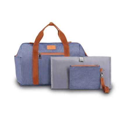 Lionelo - Luier- en verzorgingstas voor kinderwagen IDA Blue Denim