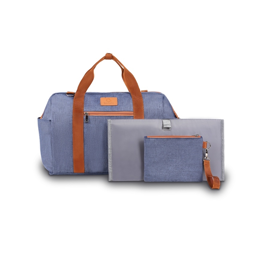 Lionelo - Luier- en verzorgingstas voor kinderwagen IDA Blue Denim