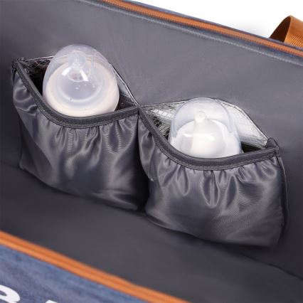 Lionelo - Luier- en verzorgingstas voor kinderwagen IDA Blue Denim