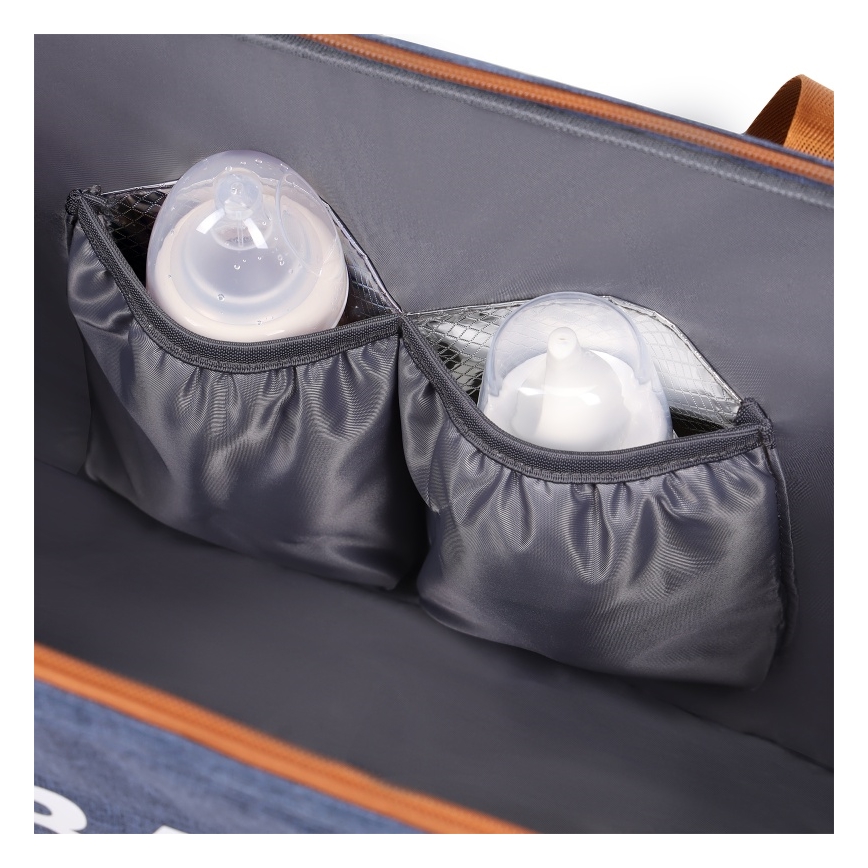Lionelo - Luier- en verzorgingstas voor kinderwagen IDA Blue Denim