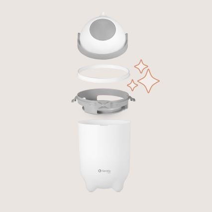 Lionelo - Luieremmer PUREBIN 10 l Wit
