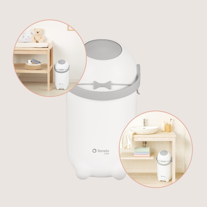 Lionelo - Luieremmer PUREBIN 10 l Wit