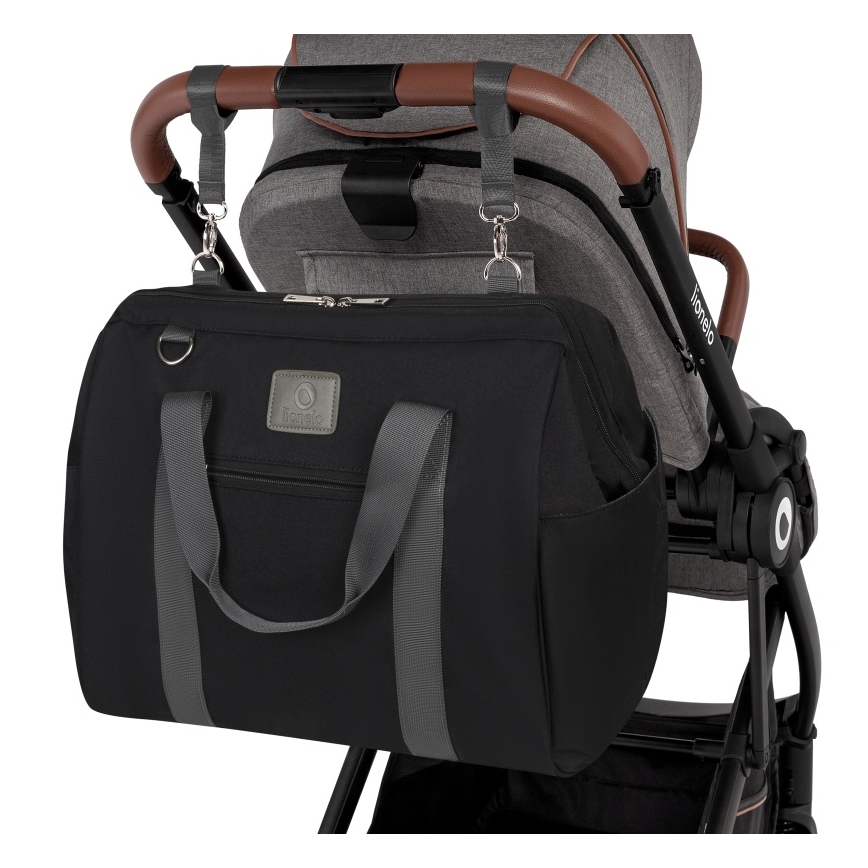 Lionelo - Luiertas voor kinderwagen IDA Black Onyx