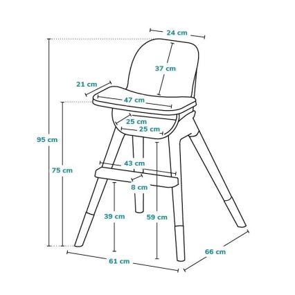 Lionelo - MONA 2-in-1 kinderstoel Zwart Onyx