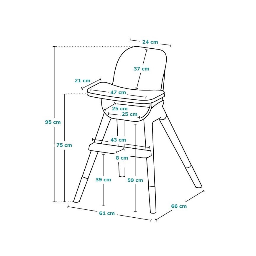 Lionelo - MONA 2-in-1 kinderstoel Zwart Onyx