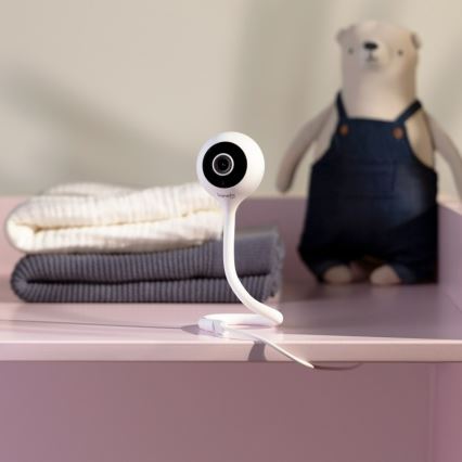 Lionelo - Moniteur bébé intelligent BABYLINE SMART Wi-Fi Blanc