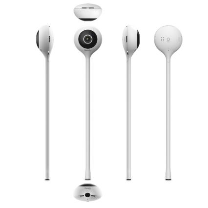 Lionelo - Moniteur bébé intelligent BABYLINE SMART Wi-Fi Blanc