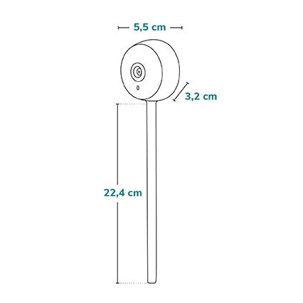 Lionelo - Moniteur bébé intelligent BABYLINE SMART Wi-Fi Blanc