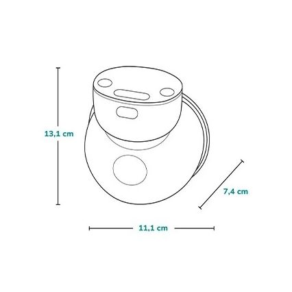 Lionelo - Elektrische oplaadbare borstkolf FIDI FREE SIMPLE 5V 1000 mAh 180 ml