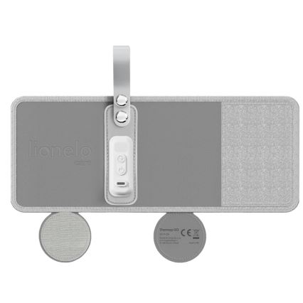 Lionelo - Oplaadbare flessenwarmer THERMUP GO 18W/5V Grijs/Zilver