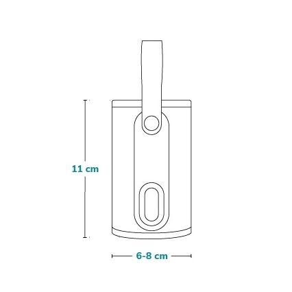 Lionelo - Oplaadbare flesverwarmer THERMUP GO 18W/5V Grijs Zilver